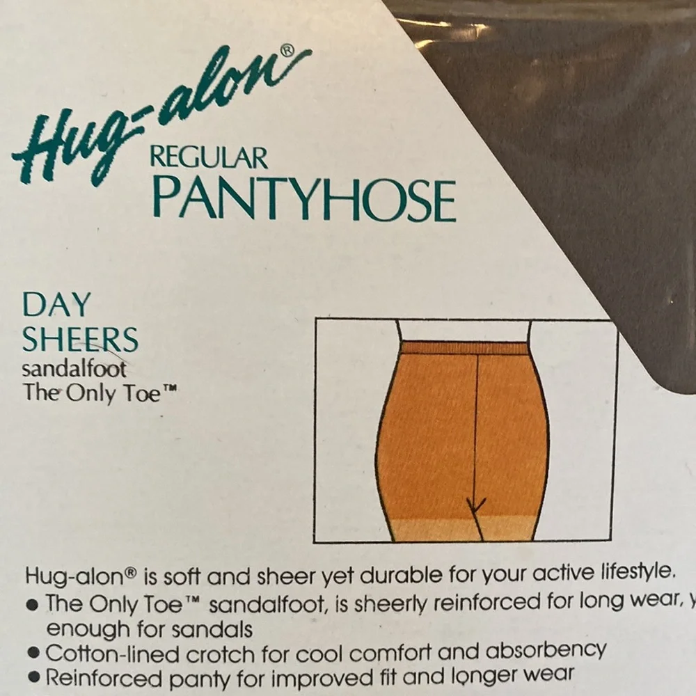 Vintage Deadstock New Sears Average Day Sheer Sandalfoot The Only Toe pantyhose